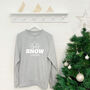 'Up To Snow Good' Unisex Ski And Snowboard Jumper, thumbnail 4 of 7