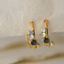 Gold Topaz Gemstone Zaria Earrings, thumbnail 1 of 6