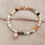 Amazonite Micro Pavé Cz Charm Bracelet, thumbnail 6 of 7
