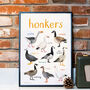 'Honkers' Illustrated Bird Art Print, thumbnail 3 of 3