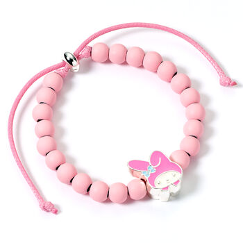 Hello Kitty Pink Beaded Bracelet With My Melody Charm, 5 of 6