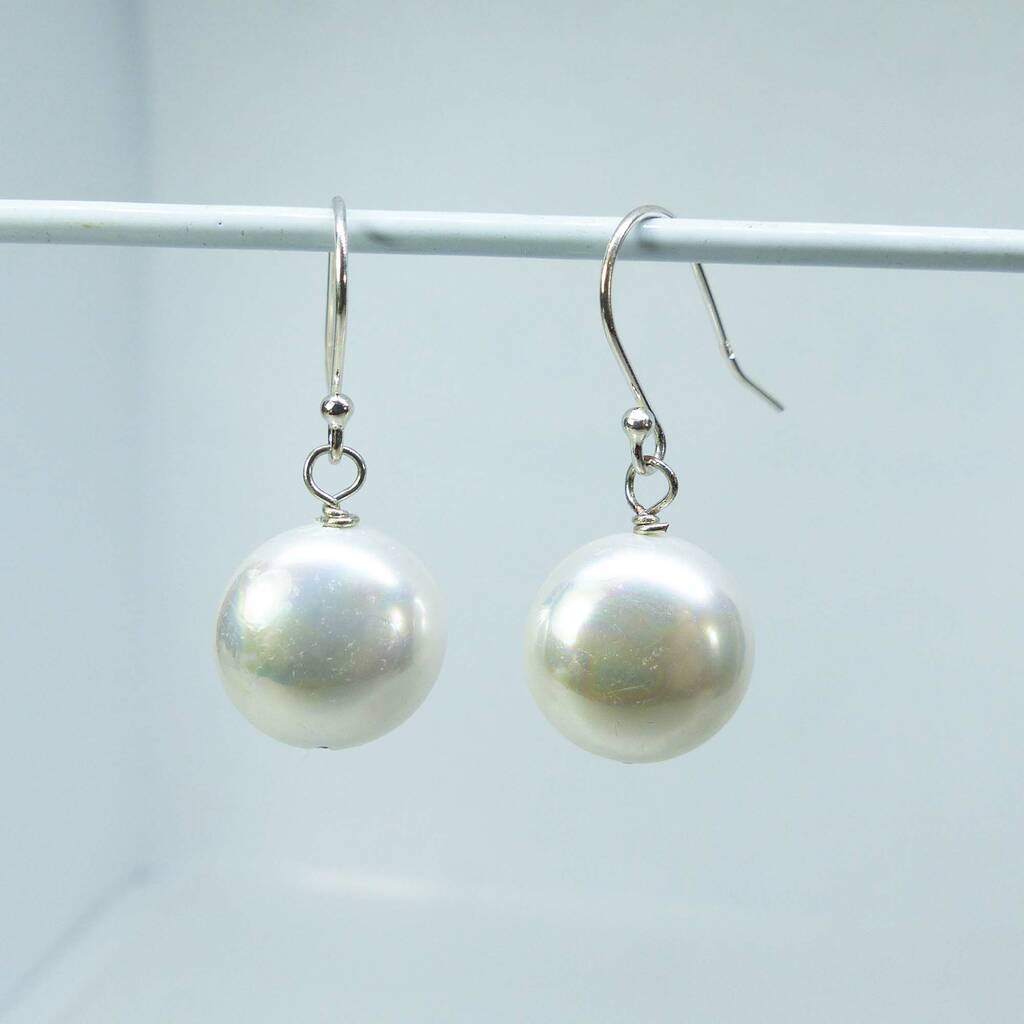 Simple Pearl Earrings By Mounir London
