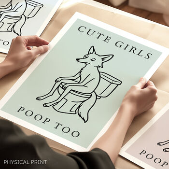 Funny Bathroom Wall Print, 2 of 5