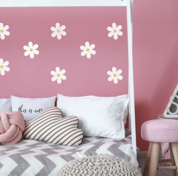 Daisy Wall Decals. Peel And Stick Daisy Wall Stickers, 5 of 5