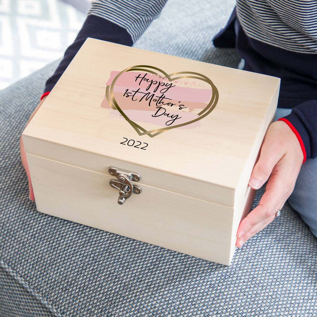 Personalised Happy Mothers Day Gift Keepsake Box By