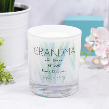 'Grandma' Mother's Day Luxury Scented Glass Candle, 4 of 9