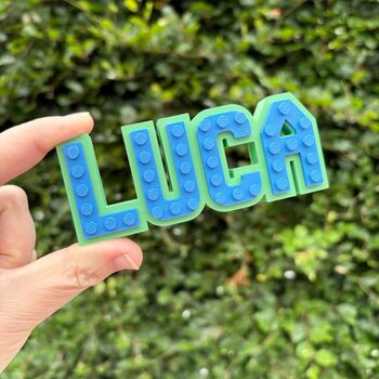 Personalised Brick Compatible Namesign, 3 of 9