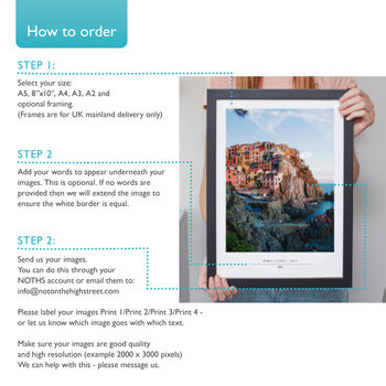 Set Of Three Personalised Use Your Own Photos Prints, 3 of 12