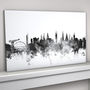 Glasgow Skyline Cityscape Black And White Art Print, thumbnail 2 of 6
