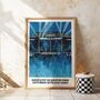 Oasis Live 25 Customisable Date And Location Art Print / Oasis Live 25 Wall Art / Wembley Cardiff Edinburgh Manchester Heaton Park, thumbnail 3 of 3