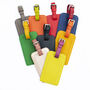 Soft Leather Luggage Tag Colourful Personalised Gift, thumbnail 2 of 12