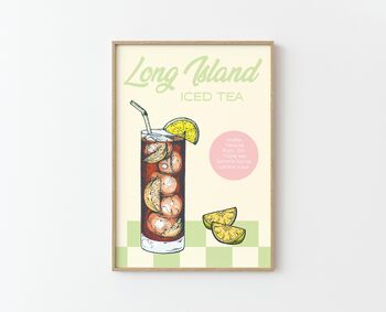 Long Island Iced Tea Cocktail Print, 2 of 2
