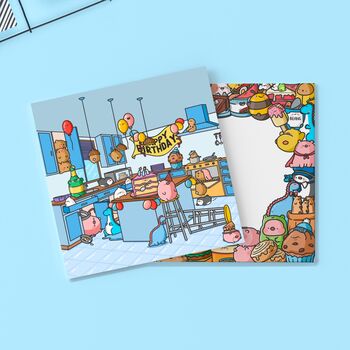 Birthday Kitchen Card | Cute Greetings Card, 3 of 4