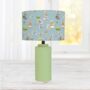Bunny Family Lampshade, Seagrass Blue, thumbnail 2 of 2