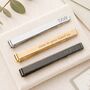 Personalised Luxury Message Tie Slide, thumbnail 1 of 8