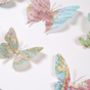 Nine Personalised Map Location Butterfly Wall Art, thumbnail 6 of 10
