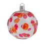 Christmas Spot Bauble, 8cm Pink/Orange, thumbnail 2 of 2