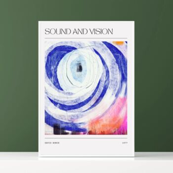David Bowie Abstract Painting Song Art Sound And Vision, 2 of 3