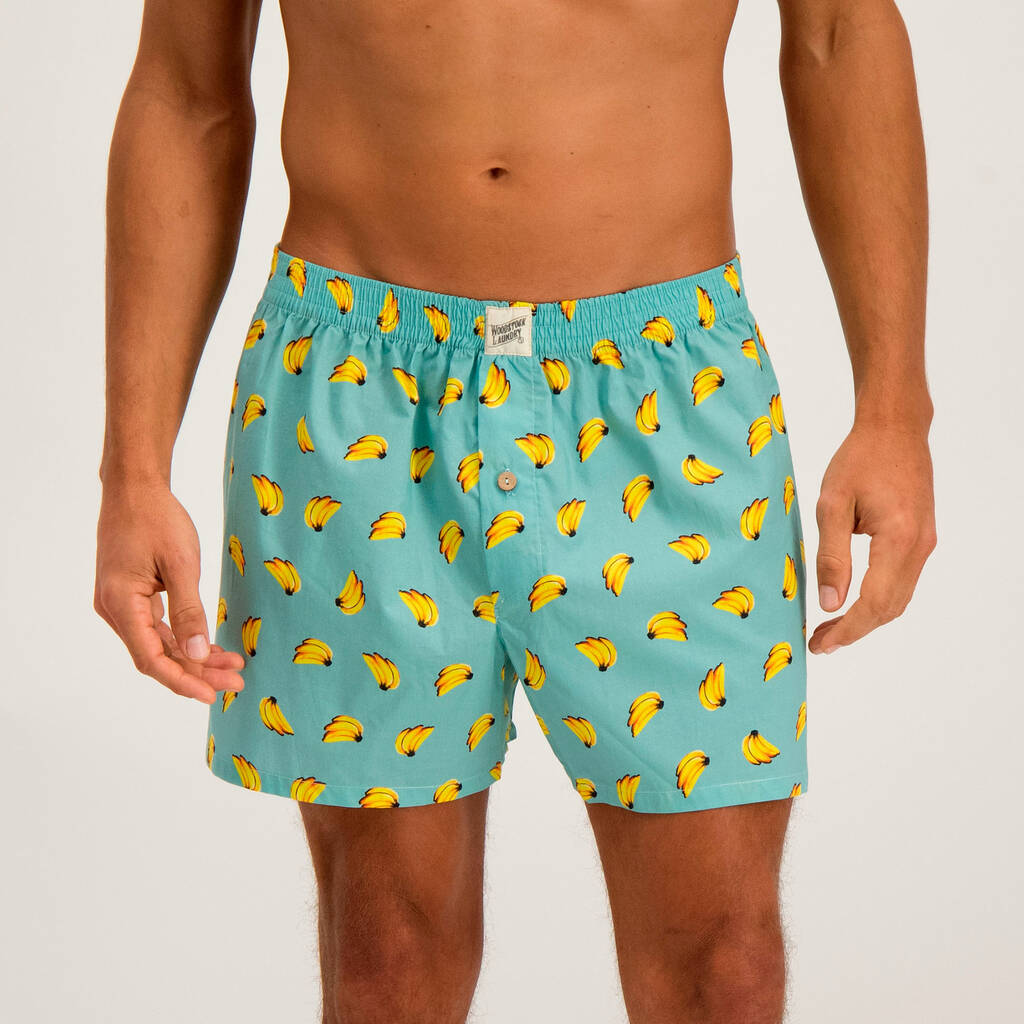 Bananas Men's Boxer Shorts By Woodstock Laundry UK | notonthehighstreet.com