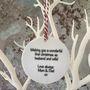 1st Christmas As Mr And Mrs Reindeer Decoration, thumbnail 2 of 3