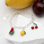 Children's Sterling Silver And Enamel Charm Bracelet, thumbnail 3 of 9