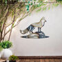 Standing Fox Metal Wall Art For Garden, Animal Decor Gift, thumbnail 9 of 10