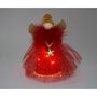 Small Light Up Red Angel Christmas Tree Topper, thumbnail 1 of 5