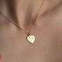 Birth Flower Initial Heart Necklace, thumbnail 1 of 9
