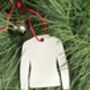 Christmas Jumper Tree Decoration Snowflake, thumbnail 3 of 4