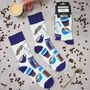 Coffee Illustrated Socks | British Made, thumbnail 1 of 5