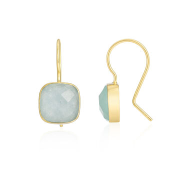 Mondello Silver Or Gold Plated Gemstone Hook Earrings, 5 of 10