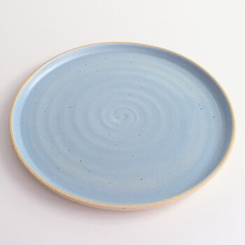 Cornflower Blue Ceramic Dinner Plate Stone, 3 of 6