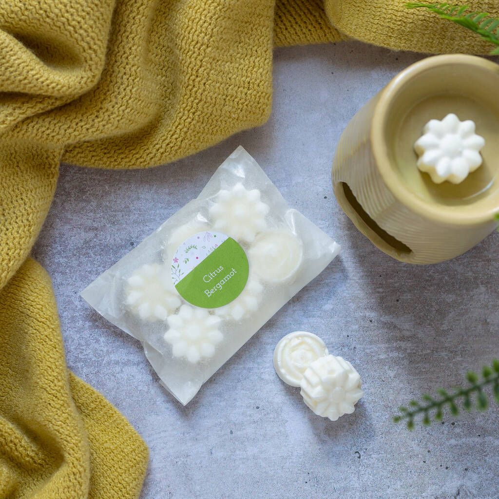 12 Citrus Bergamot Vegan Friendly Wax Melts By Chalk And Cheese Candles
