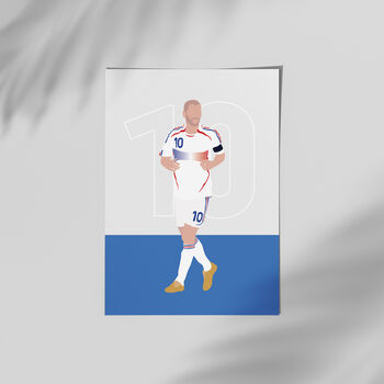 Zinedine Zidane France Poster, 3 of 3