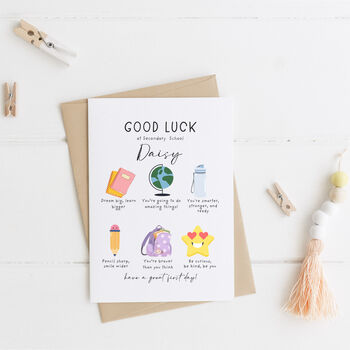 Good Luck Personalised Back To School, 2 of 2