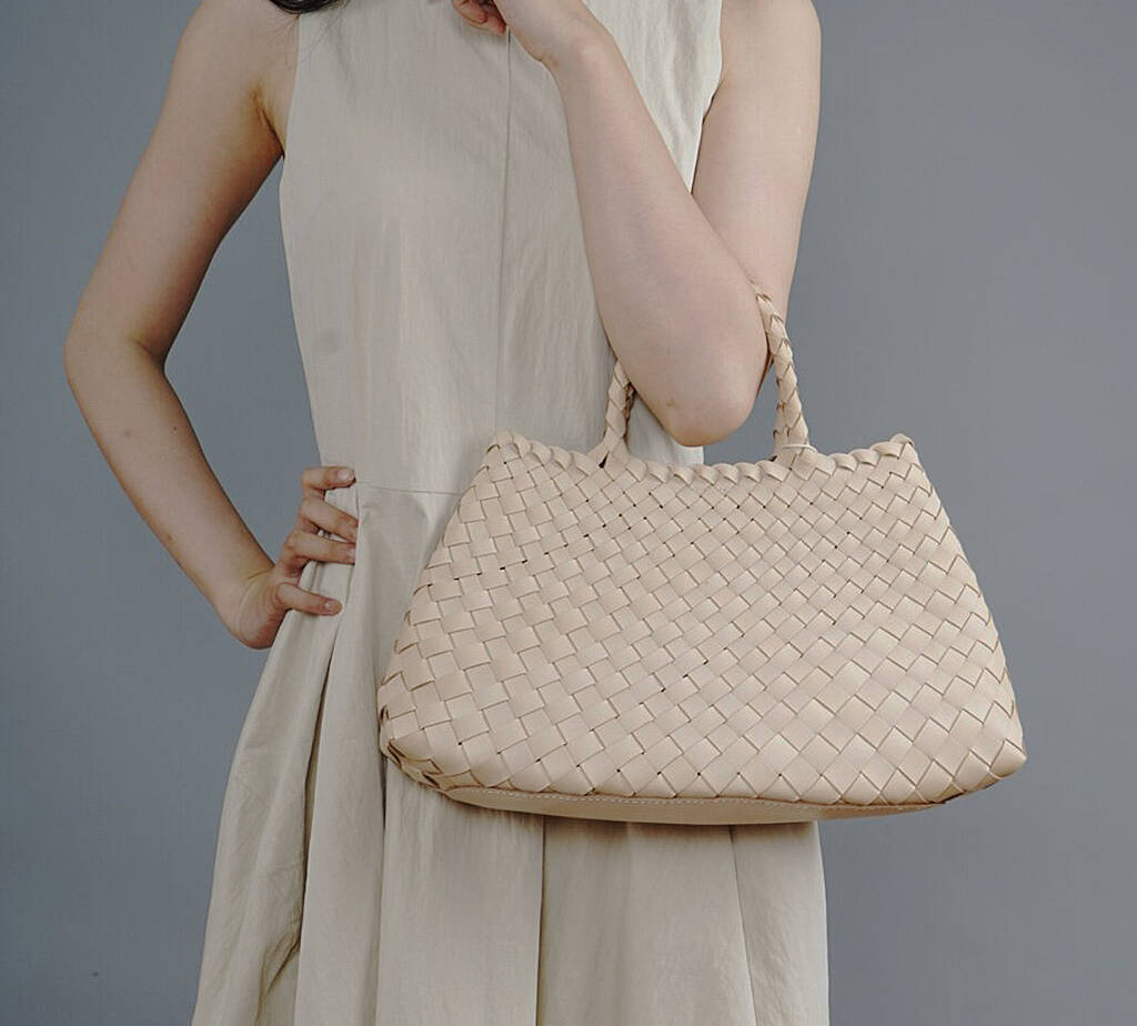 Hand Weaving Leather Bag Tote, 1 of 12