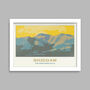 Skiddaw, The Northern Fells Lake District Poster Print, thumbnail 4 of 4