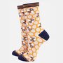 Bees Honeycomb Women's Bamboo Socks Gift Box, thumbnail 4 of 4