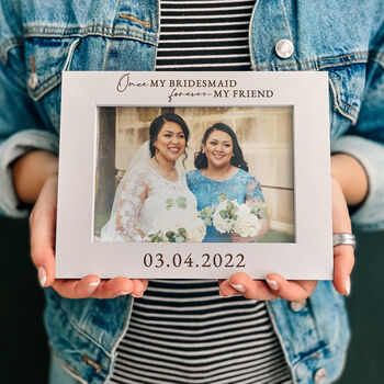 Personalised Bridesmaid Thank You Gift Photo Frame, 7 of 10