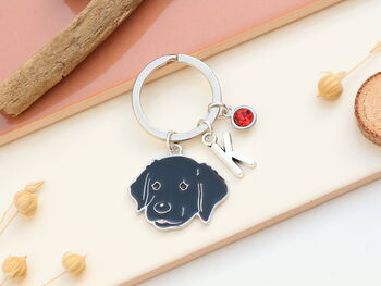 Personalised Black Labrador Retriever Keyring, 7 of 11