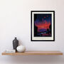 Nasa Space Travel Advert Trappist 1 E Planet Art Print, thumbnail 2 of 3