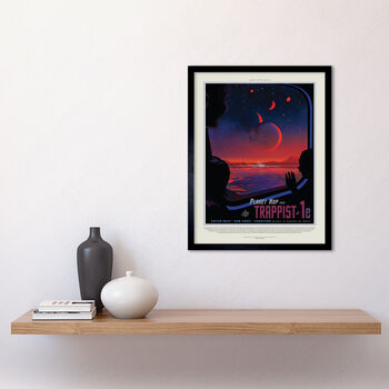 Nasa Space Travel Advert Trappist 1 E Planet Art Print, 2 of 3