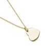 Personalised Drop Heart Necklace 18 K Gold Plate, thumbnail 3 of 9