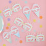 Iridescent Foiled Pastel Party Glasses, thumbnail 1 of 3