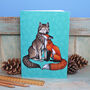 Wolf And Fox Illustration Notebook, thumbnail 1 of 2