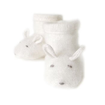 Personalised Cashmere Mouse Slippers For Baby, 4 of 7