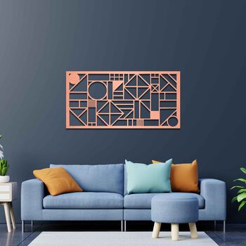 Geometric Wooden Wall Art: New Home Gift Idea, 7 of 9