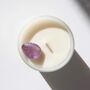 February Birthstone Amethyst Crystal Candle, thumbnail 2 of 6