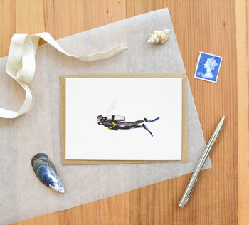 Personalised Scuba Diver Card, 3 of 5