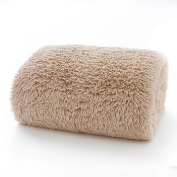 Rochester Supersoft Faux Fur Throw 127x150cm Pink 41017103, 2 of 2